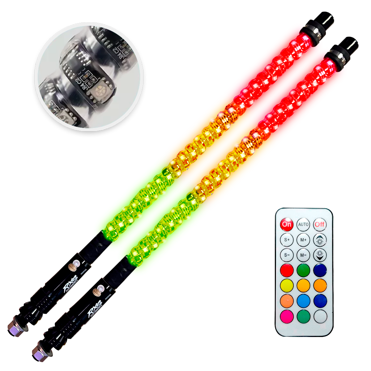 PAR ANTENA 60CM CONTROL ESPIRAL