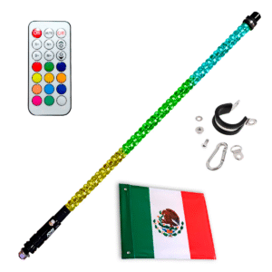 PAR ANTENA 150CM CONTROL ESPIRAL