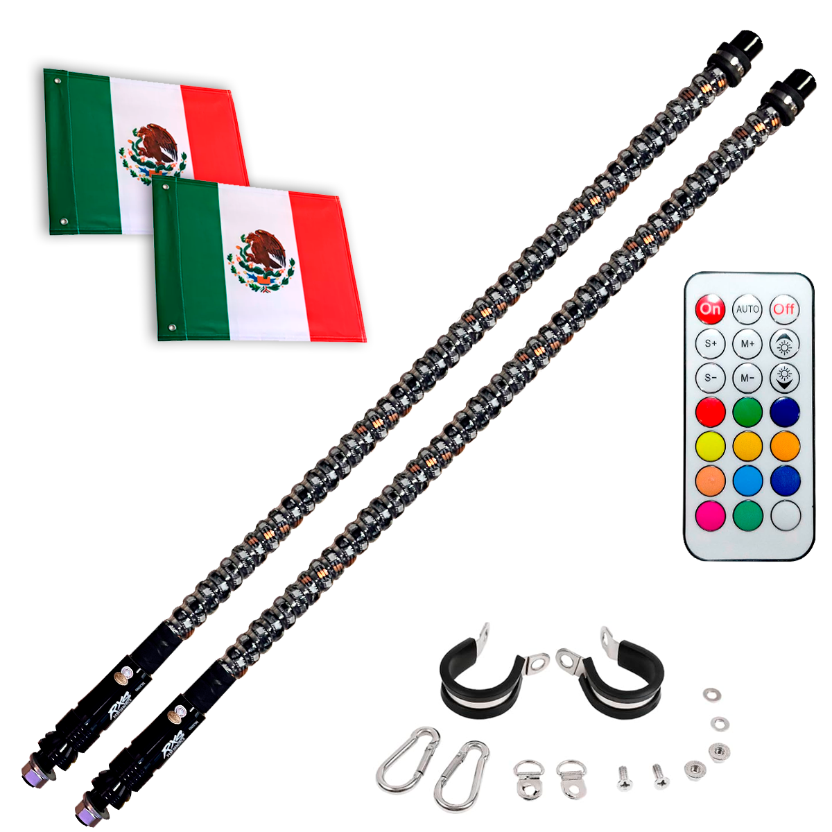 PAR ANTENA 90CM CONTROL ESPIRAL